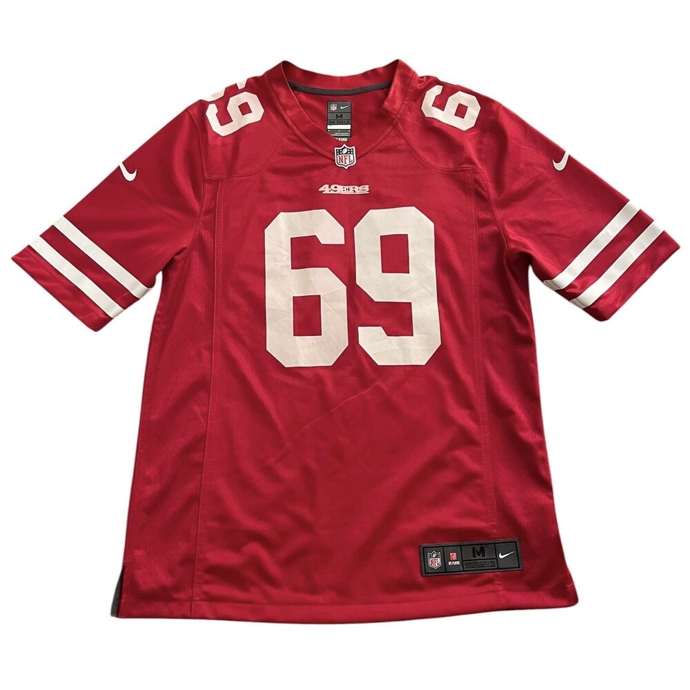 San Francisco 49ers Mike McGlinchey #69 Nike Scarlet Game Player Men’s Jersey M